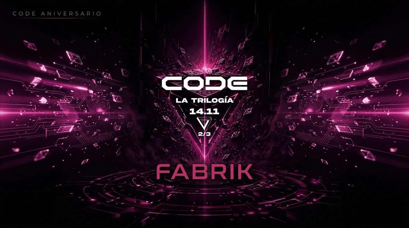 Code 23 aniversario la triologia (Acto II) en Fabrik el 14 de noviembre