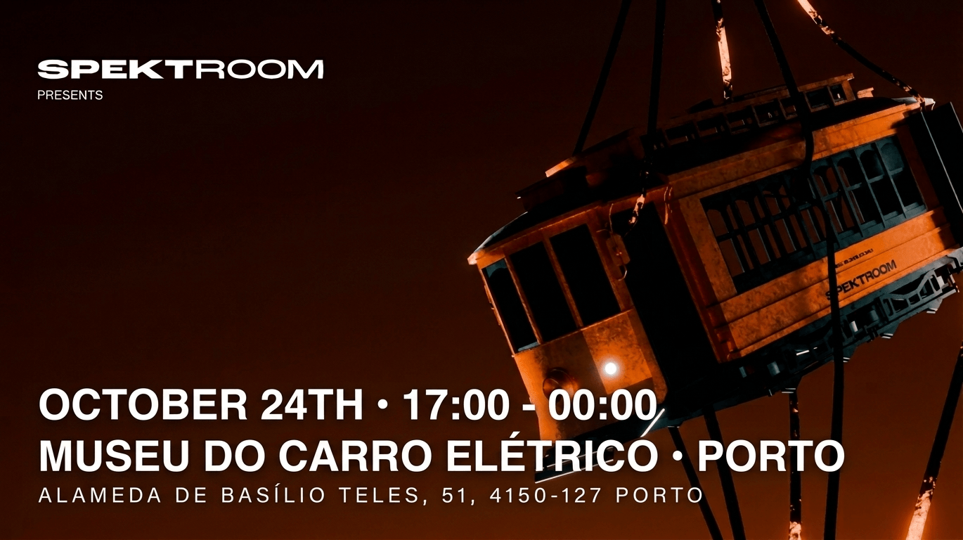 Speektroom, el sábado 24 de octubre en Museu do Carro eléctrico en Porto.