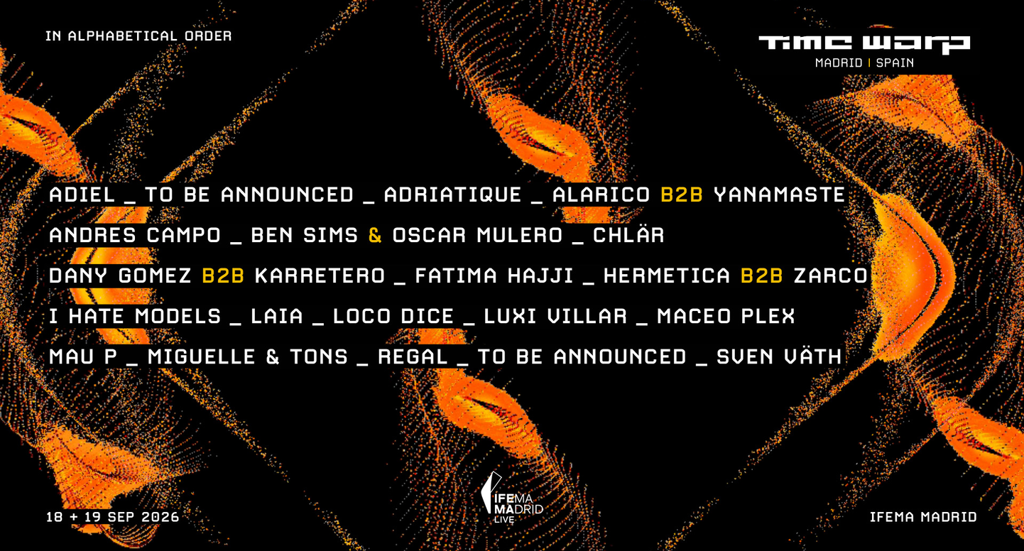 Cartel Time Warp Spain